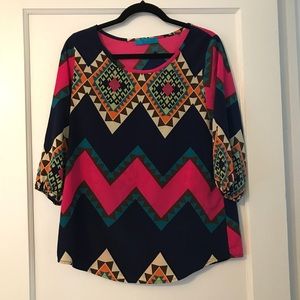 Aztec 3/4 Length Top